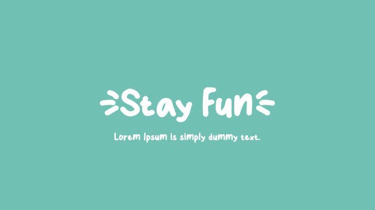 Stay Fun Font