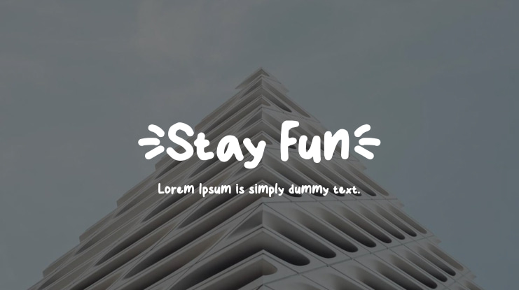 Stay Fun Font