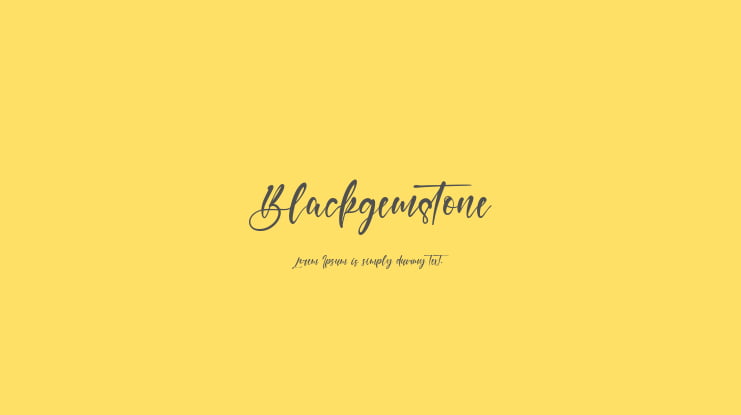Blackgemstone Font