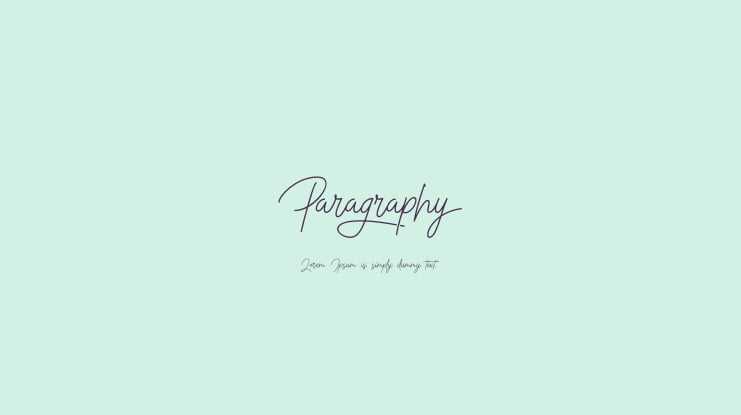 Paragraphy Font