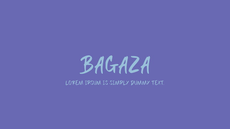 BAGAZA Font