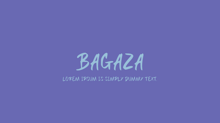 BAGAZA Font