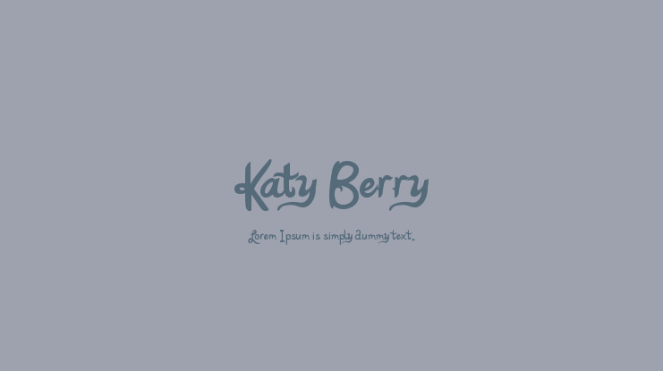Katy Berry Font