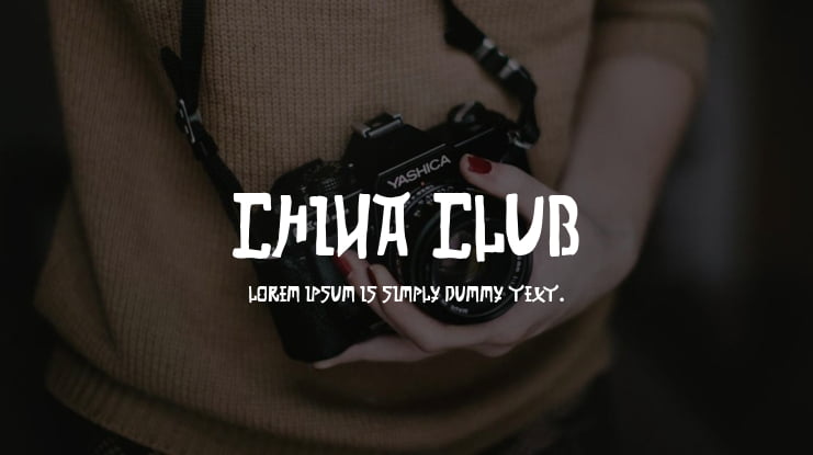 China Club Font