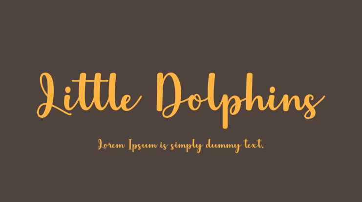 Little Dolphins Font