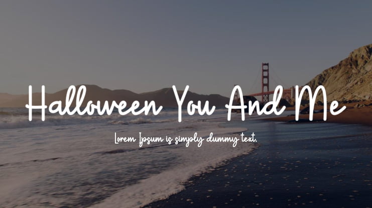 Halloween You And Me Font