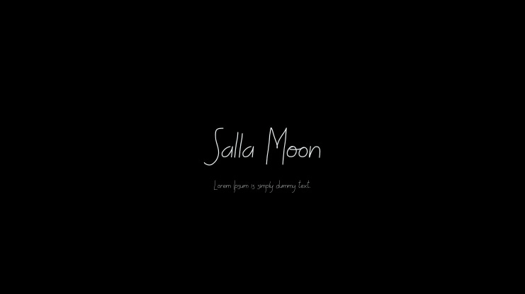 Salla Moon Font
