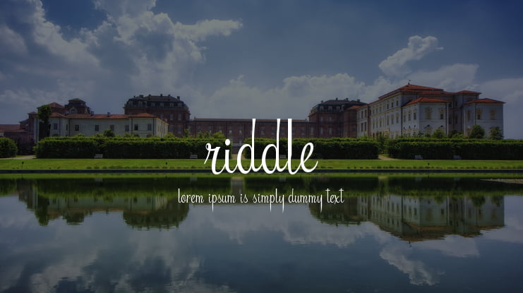 Riddle Font