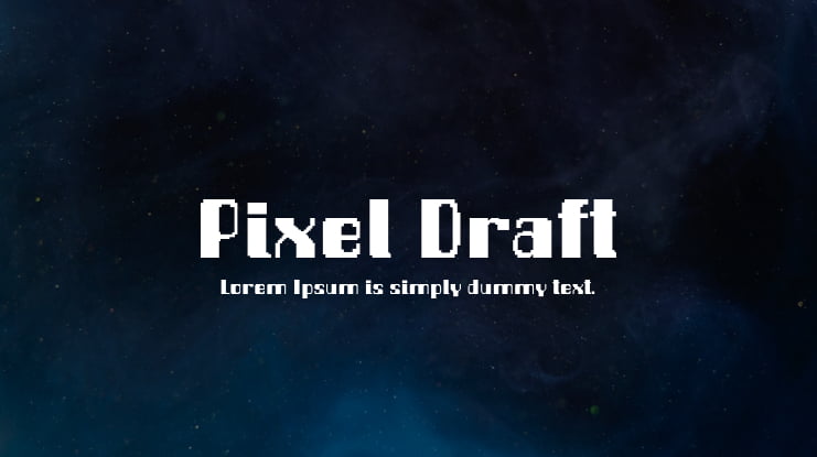 Pixel Draft Font