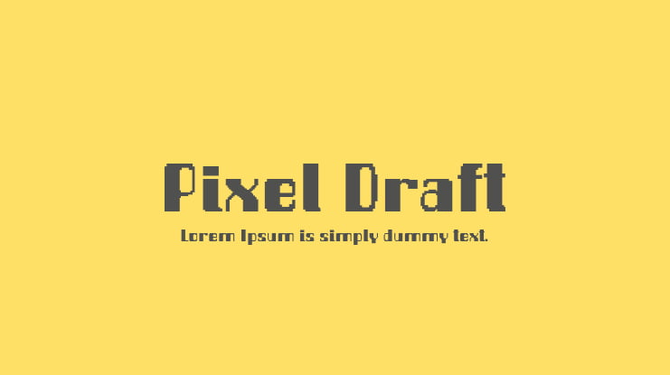 Pixel Draft Font