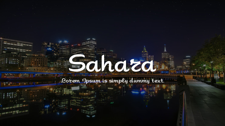 Sahara Font