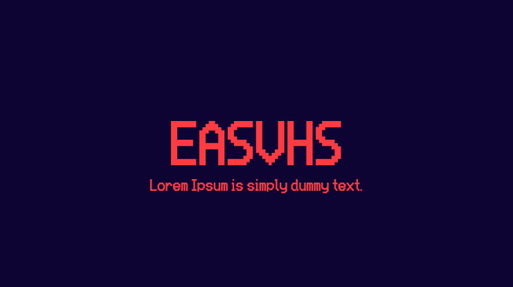 EASVHS Font