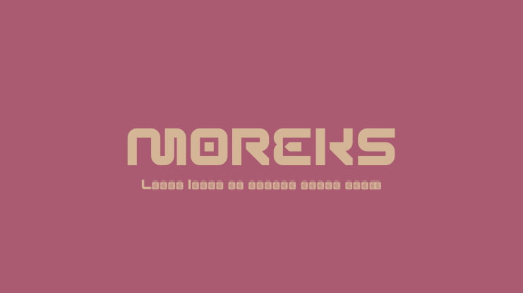 MOREKS Font