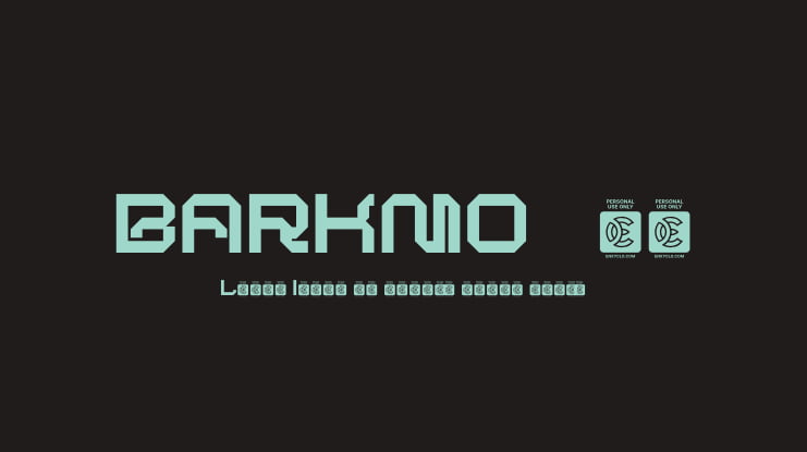 BARKMO-36 Font