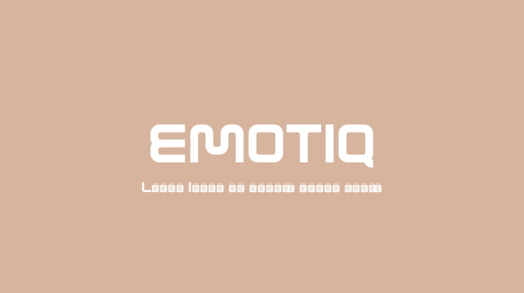 EMOTIQ Font