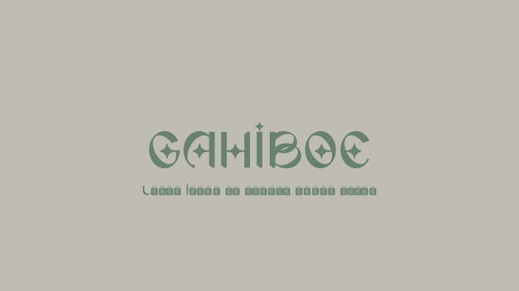 GAHIBOE Font