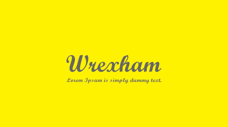 Wrexham Font Family