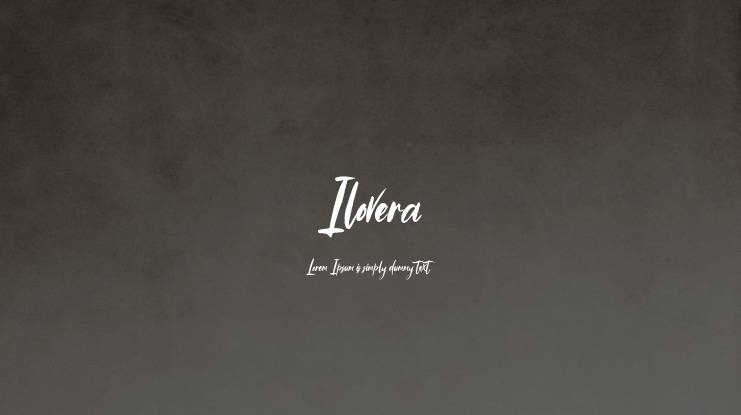Ilovera Font
