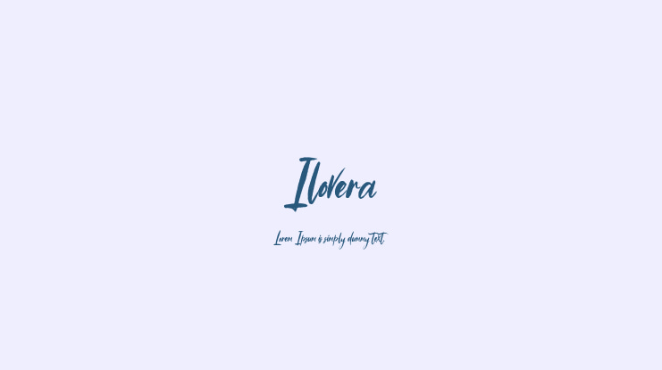 Ilovera Font