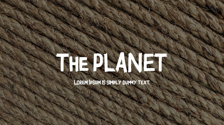 The PLANET Font