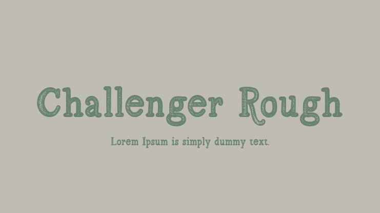 Challenger Rough Font