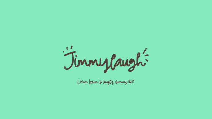 Jimmylaugh Font