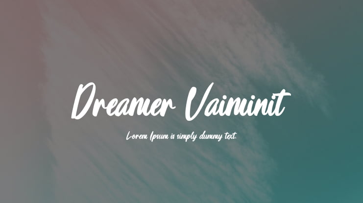 Dreamer Vaiminit Font