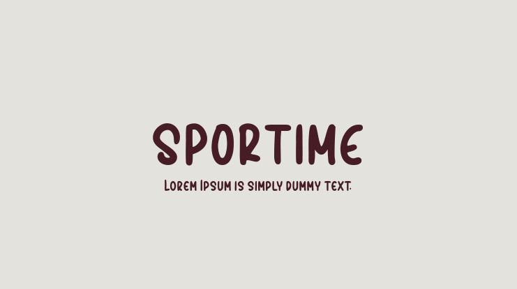 SPORTIME Font
