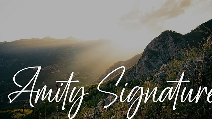 Amity Signature Font