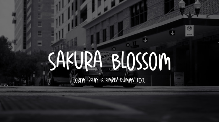 Sakura Blossom Font