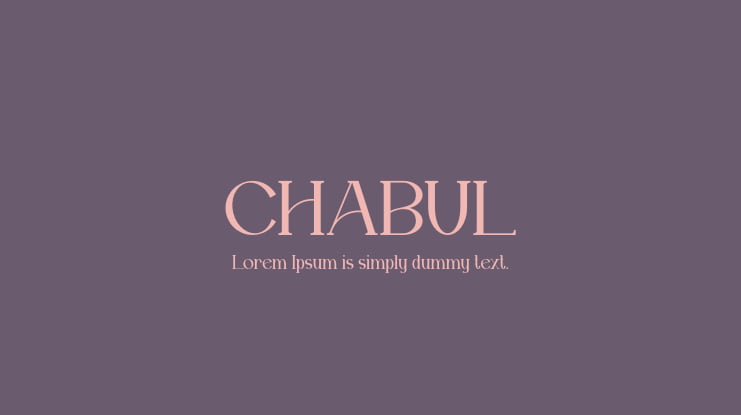 CHABUL Font