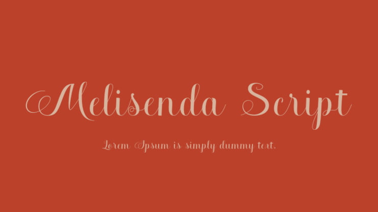 Melisenda Script Font
