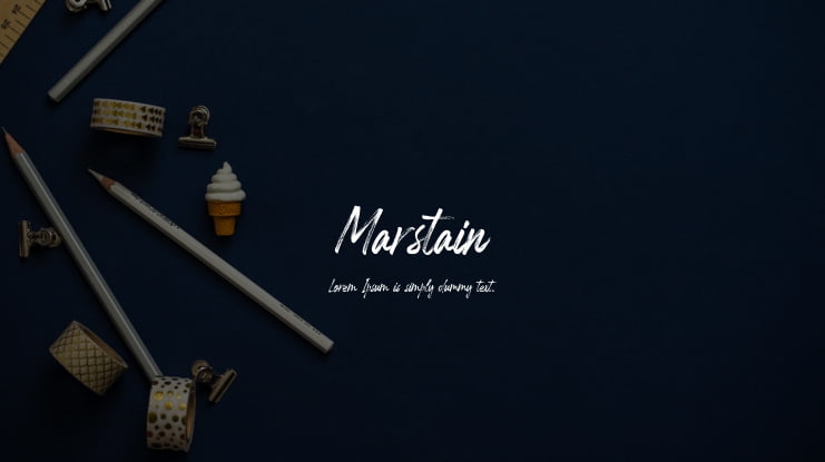 Marstain Font Family