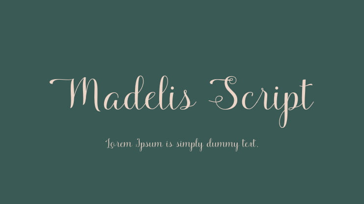 Madelis Script Font