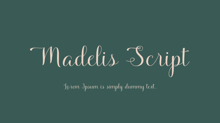 Madelis Script Font