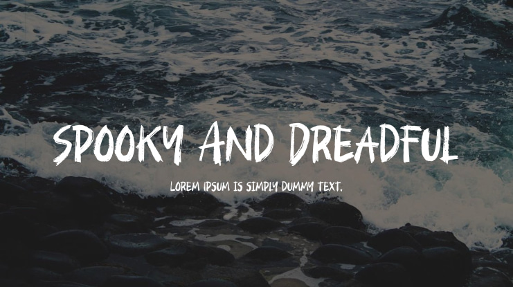 Spooky And Dreadful Font