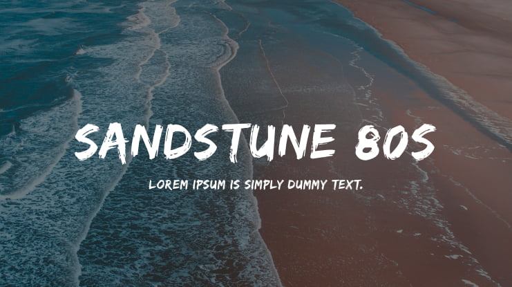 SANDSTUNE 80S Font