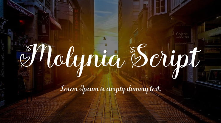 Molynia Script Font