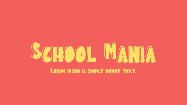 School Mania Font