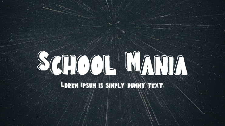 School Mania Font