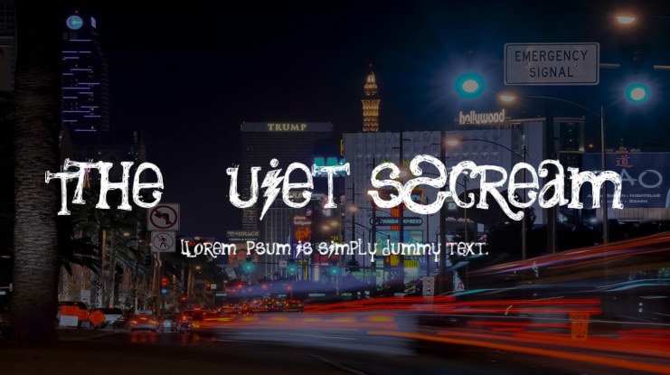 The Quiet Scream Font