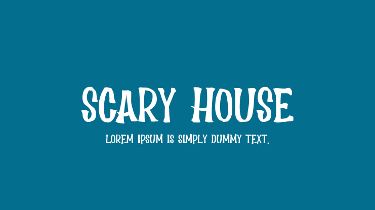 Scary House Font