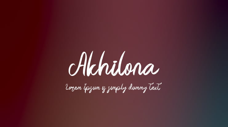 Akhilona Font