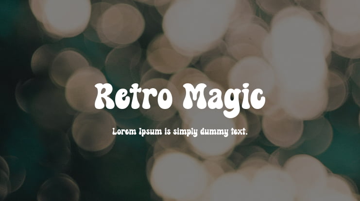 Retro Magic Font