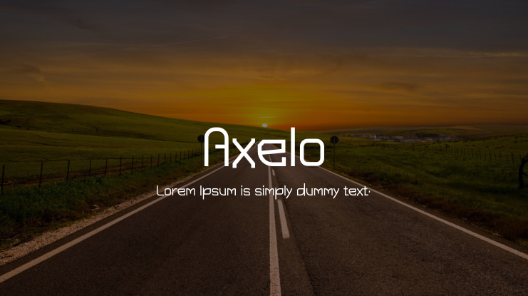 Axelo Font Family