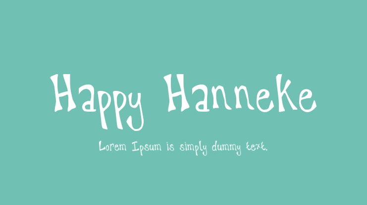 Happy Hanneke Font