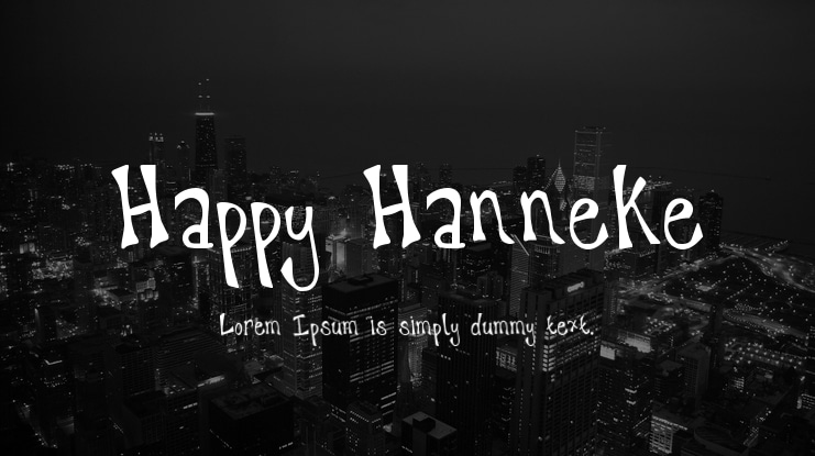 Happy Hanneke Font