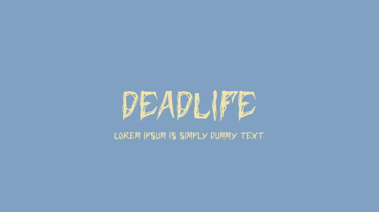 Deadlife Font