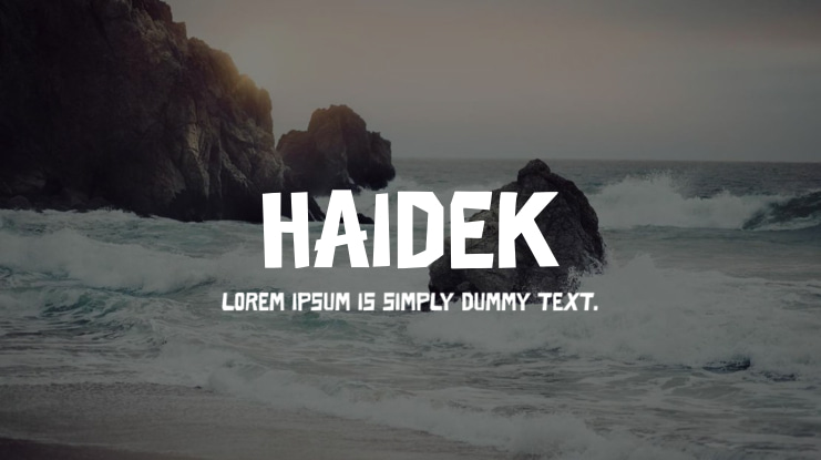HAIDEK Font