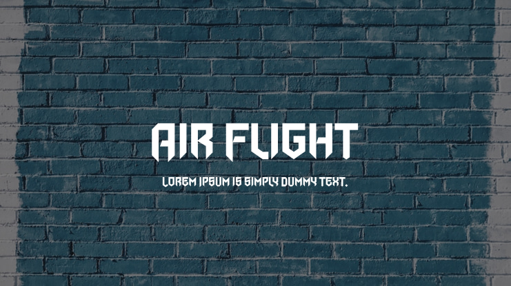 Air Flight Font